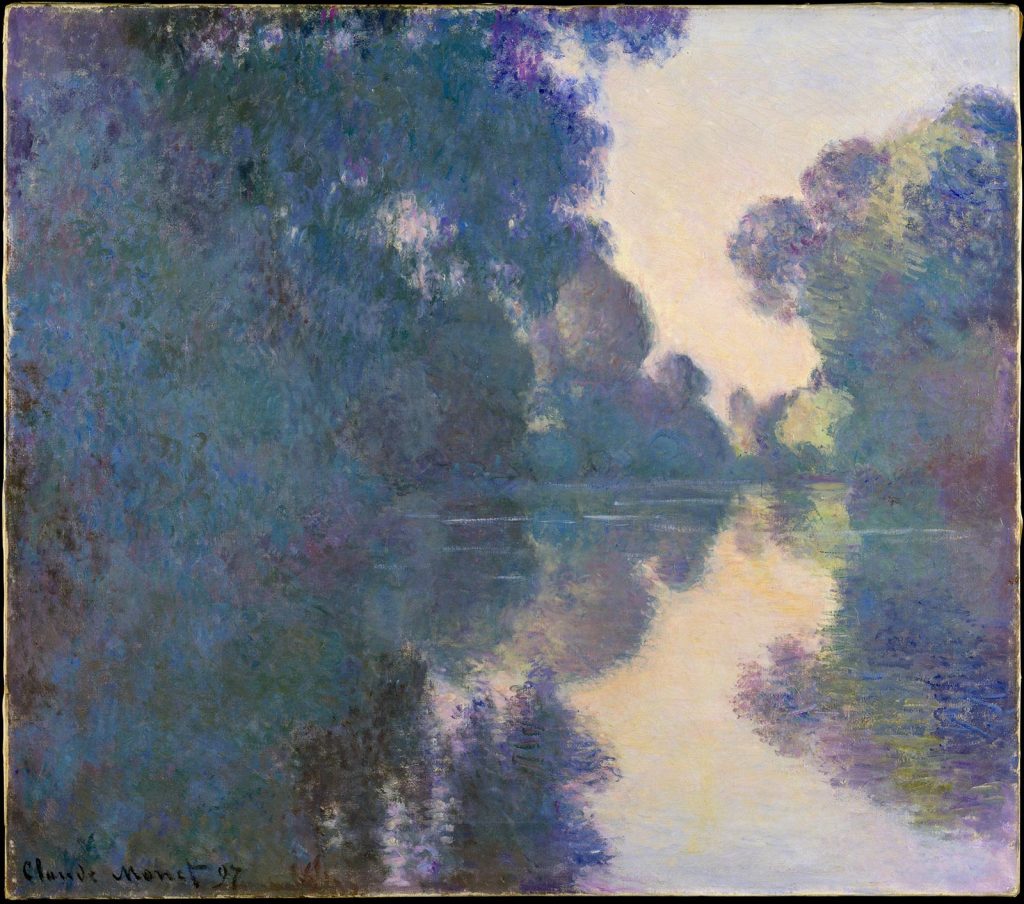 Claude Monet, Brazo del Sena cerca de Giverny, Niebla, Museo Metropolitano de Arte