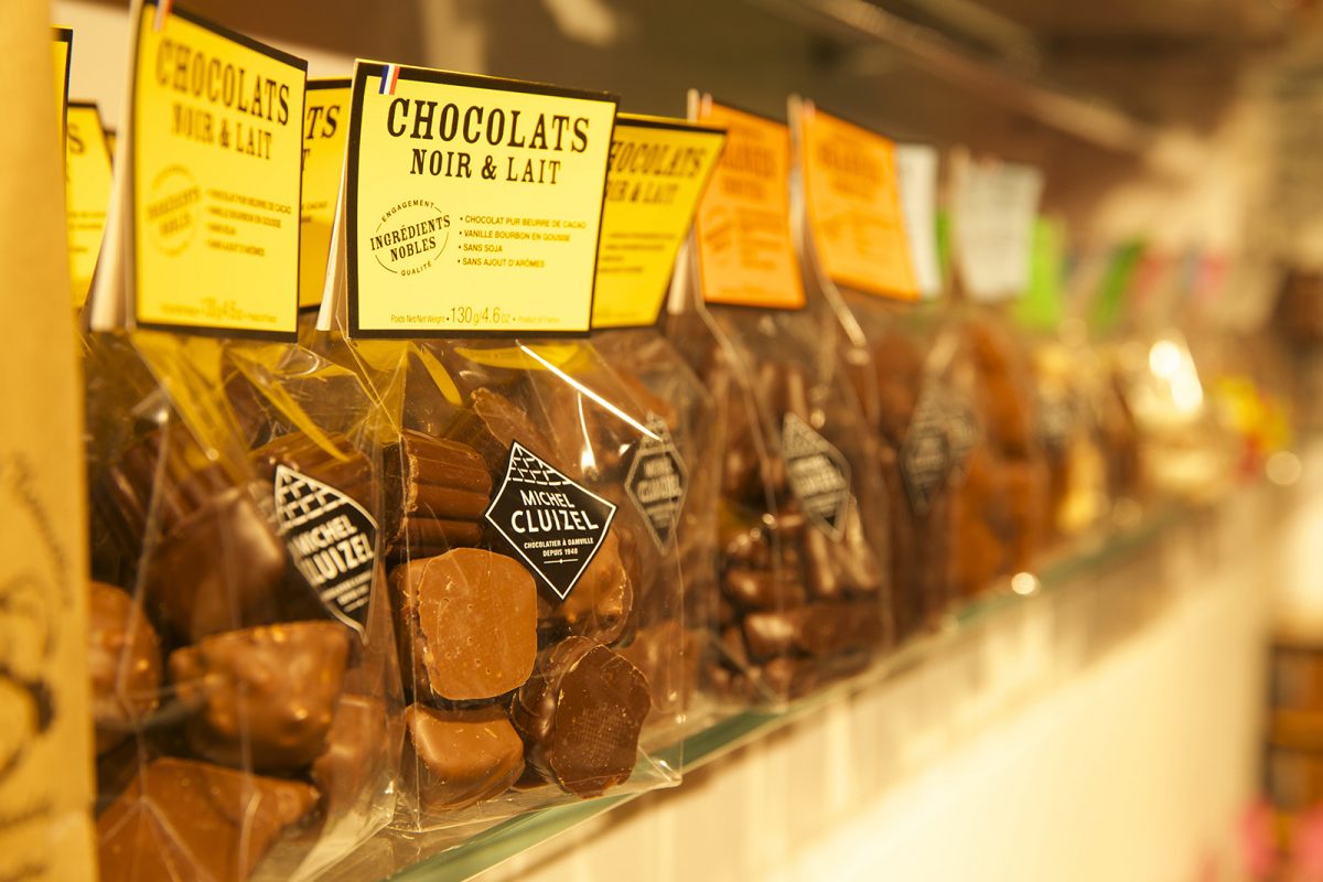 Chocolates at the Cluizel factory