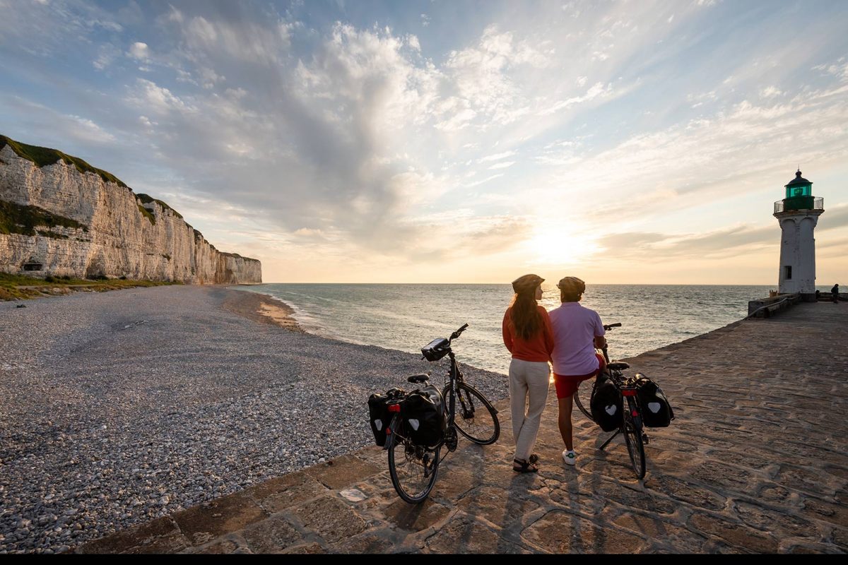 Ruta ciclista Vélomaritime en Saint-Valery-en-Caux