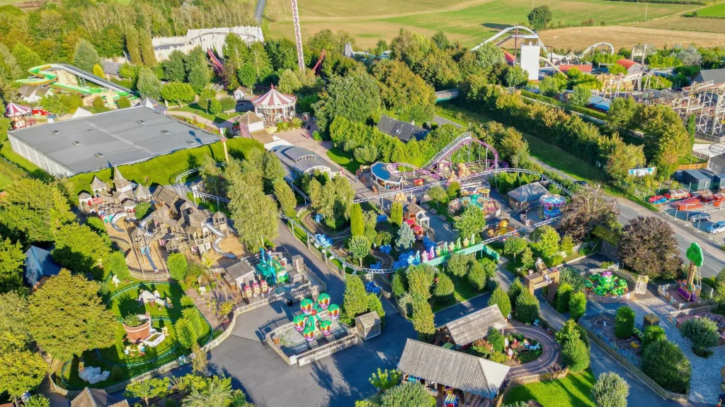 Vue aérienne du parc du Bocasse