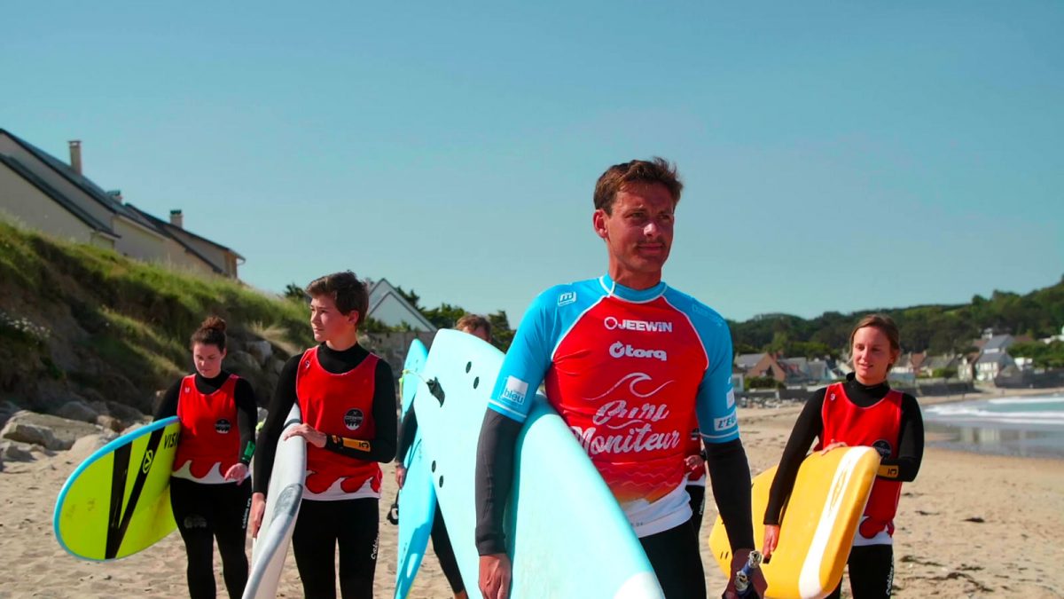 expérience Surf à Siouville le groupe