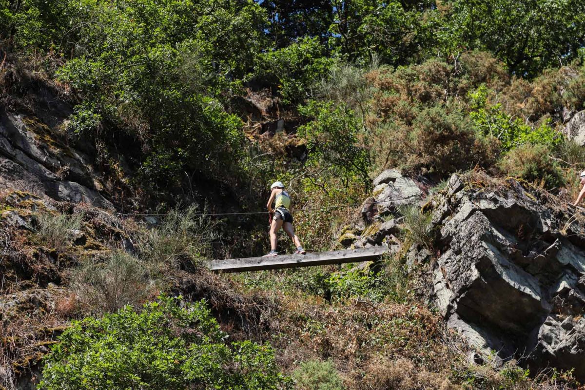 Week-end sportif entre amis en suisse normande, via ferrata