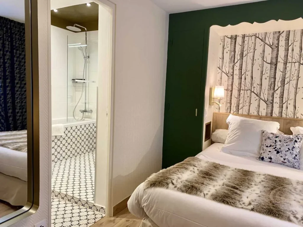 Chambre de l'Hôtel Moderna à Cherbourg