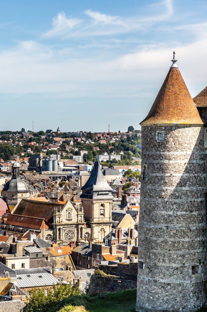 Vue sur la ville de Dieppe