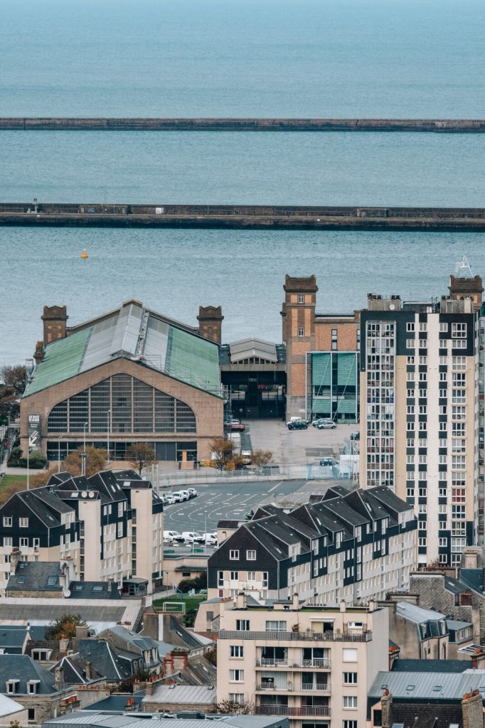 Vue sur Cherbourg
