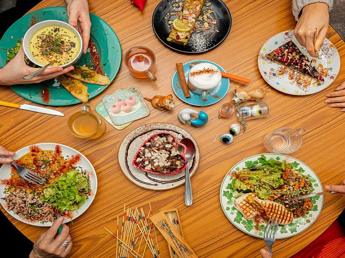 Vegetarische Gerichte im Greedy Guts in Caen