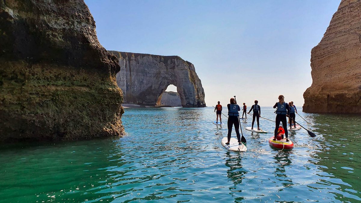 Paddle à Etretat
