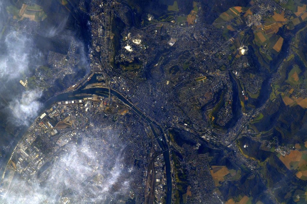 Vue de Rouen par Thomas Pesquet