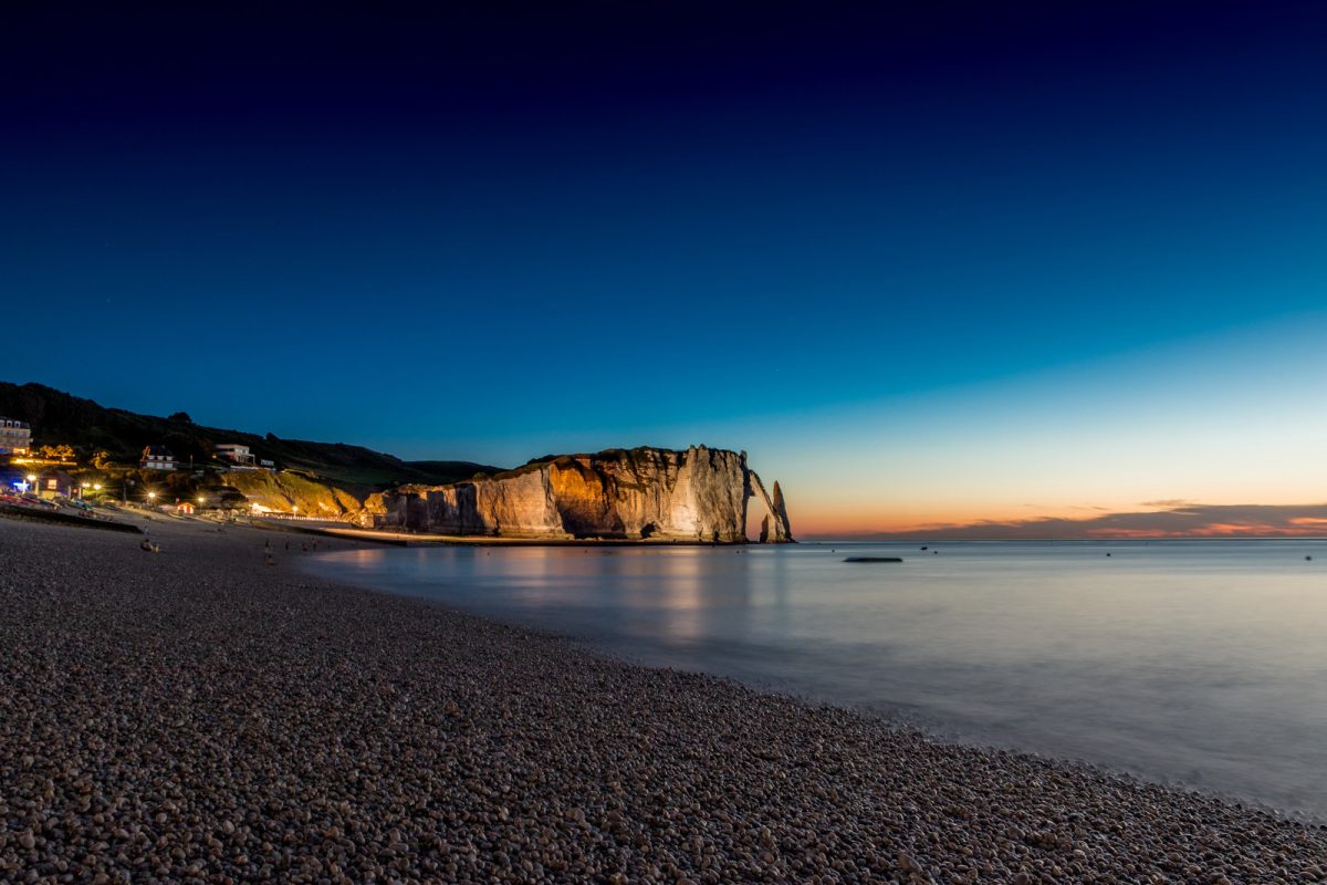 La playa de Etretat