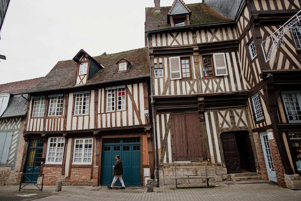 Casas típicas en Bernay