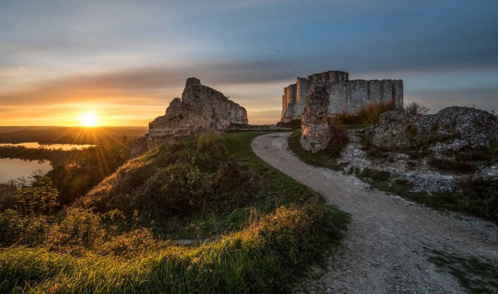 Sunset at Château Gaillard 