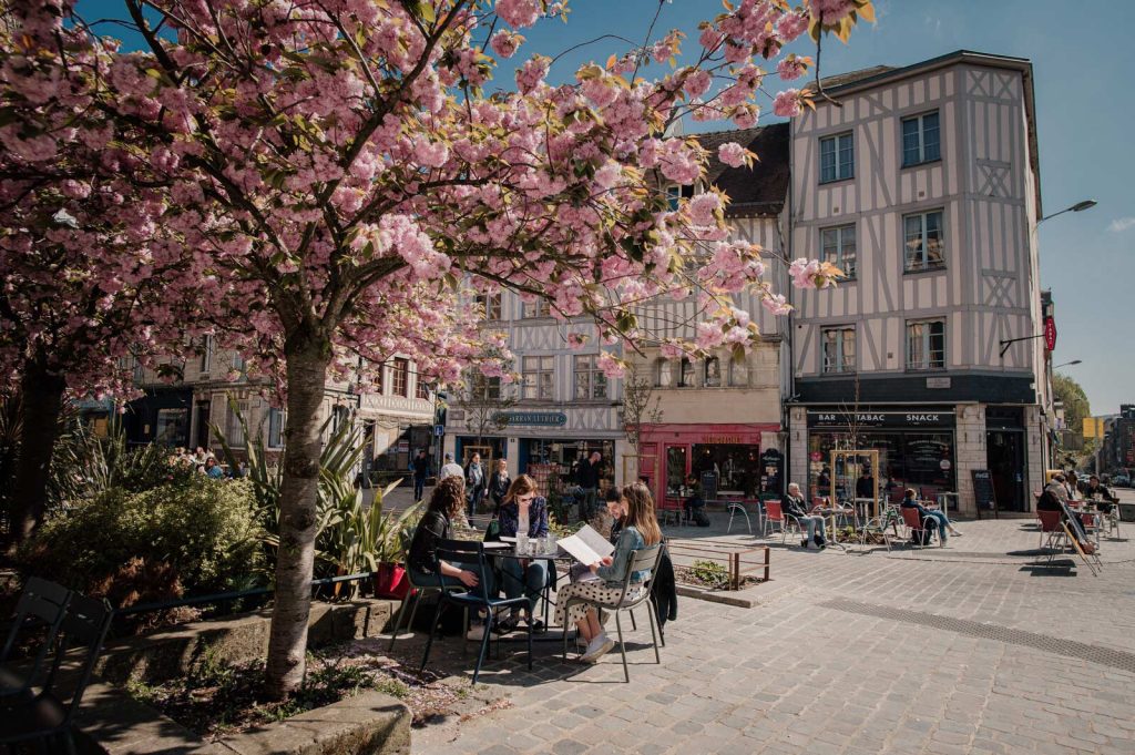 En terrasse à Rouen