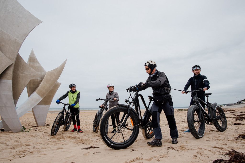 Fatbike à Omaha Beach