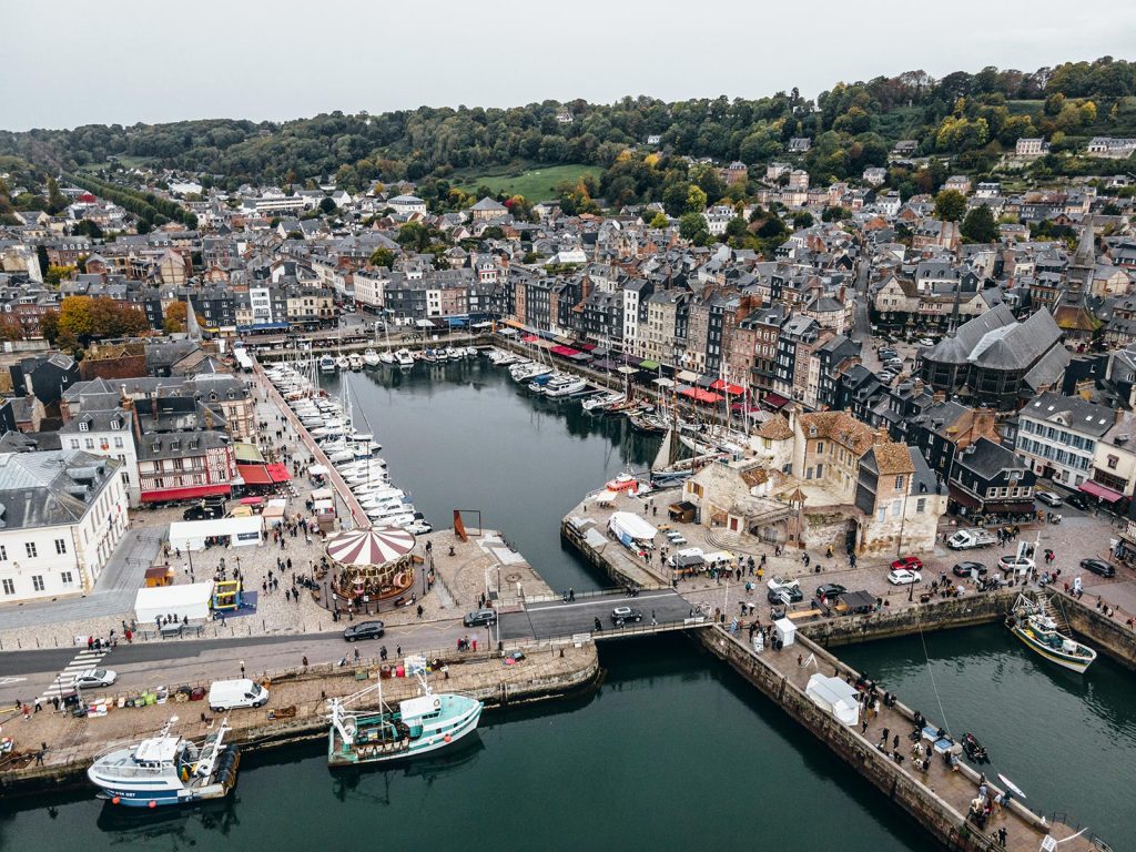 Aerial view of Honfleur