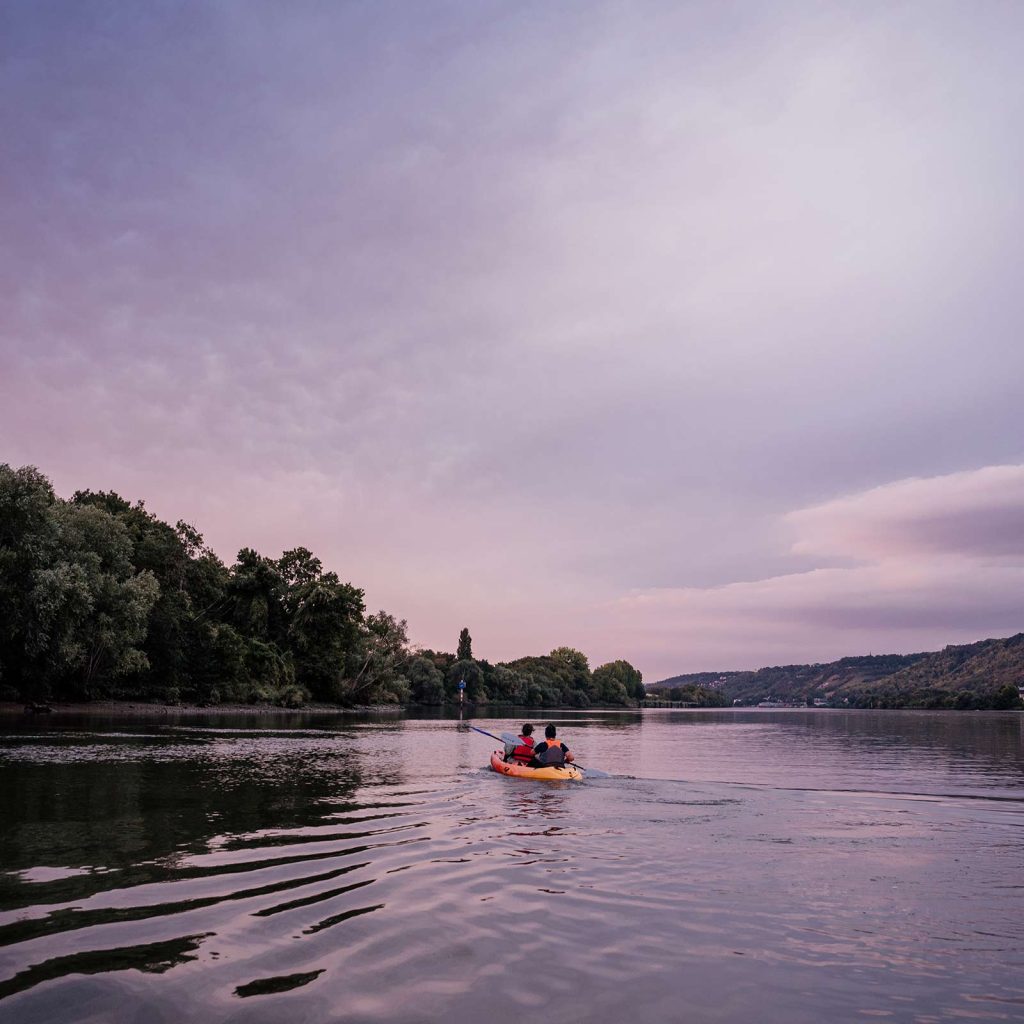 Kayakfahren auf der Seine