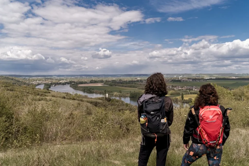 Panorama sur la Seine au niveau de Venable