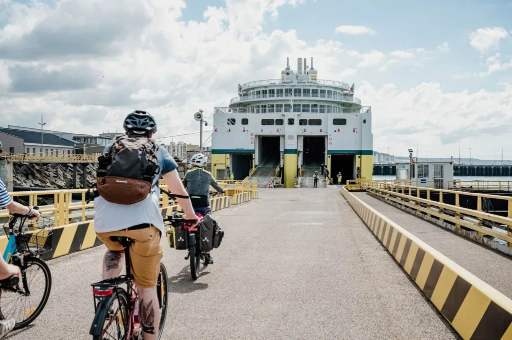 Cyclists are welcome aboard the ferry