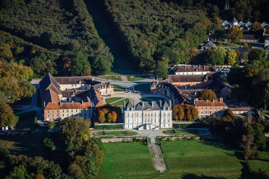 Haras du Pin, vue aérienne