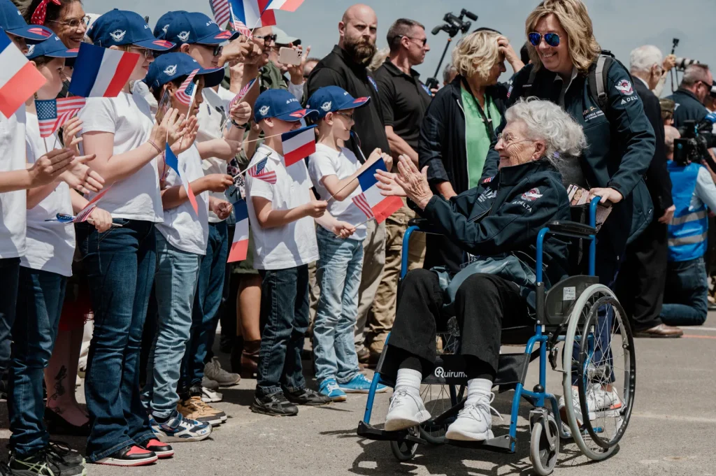 Children meet veterans in Deauville