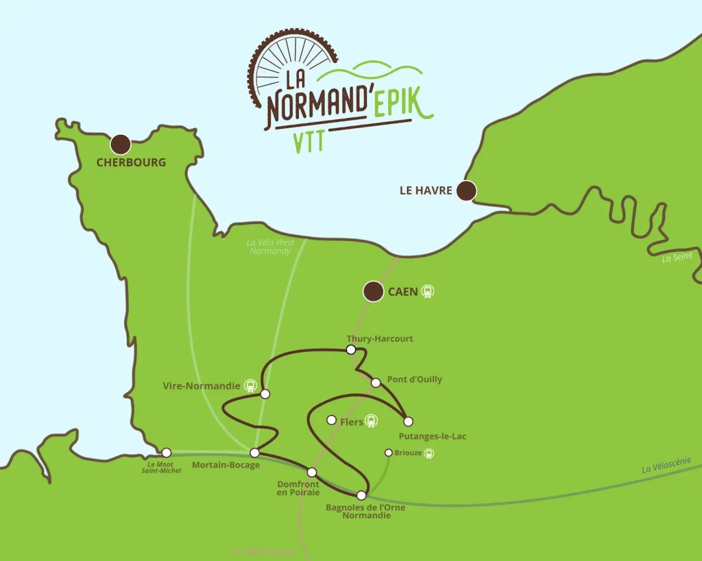 Mapa de la Normand'Epik MTB