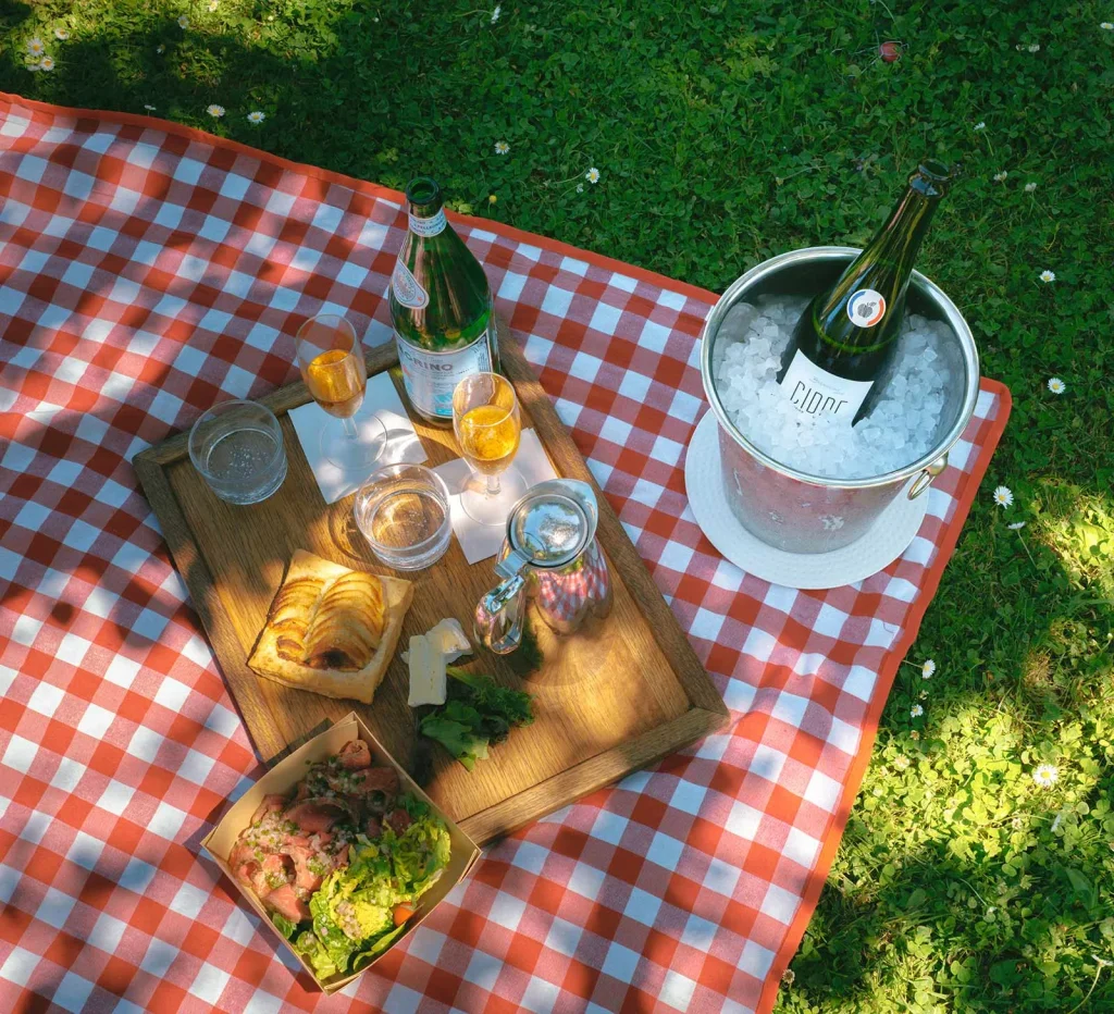 Picknick auf der Ferme Saint Siméon in Honfleur