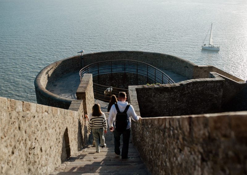 Sur les remparts Mont-Saint-Michel