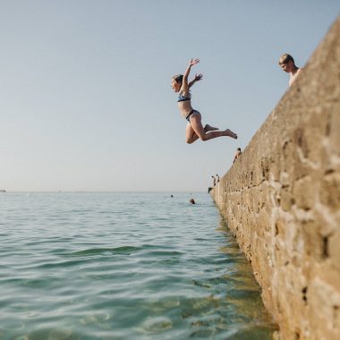 Baignade à Cherbourg