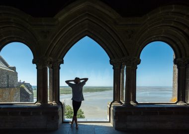 Vue sur la baie depuis l'abbaye du Mont-Saint-Michel