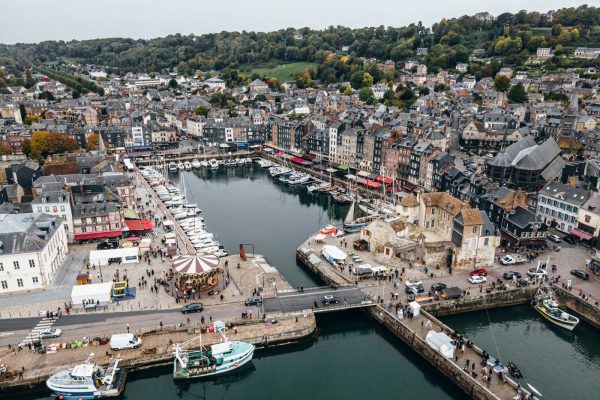 Honfleur, vue aérienne