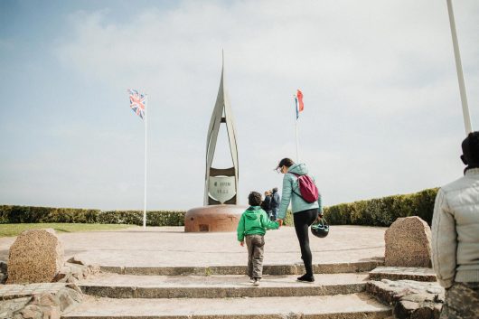 La Flamme du Mémorial aux commandos français à Sword Beach