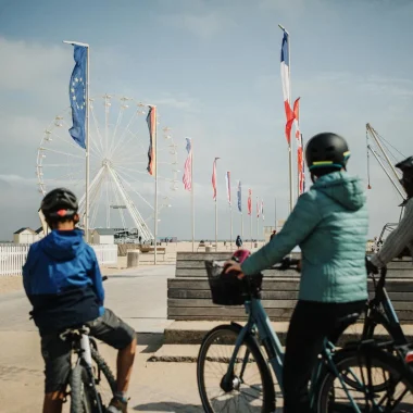 Vélo en famille à Ouistreham