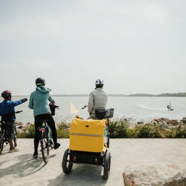 Pointe du siège, Ouistreham, à vélo