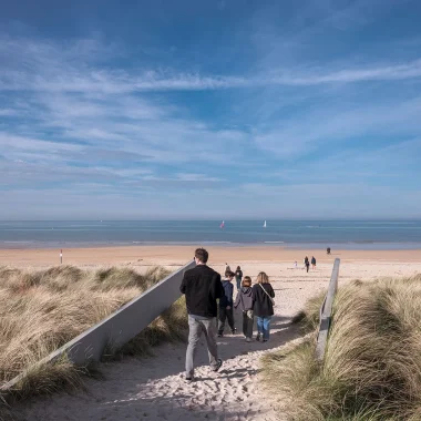La plage de Juno Beach, en famille