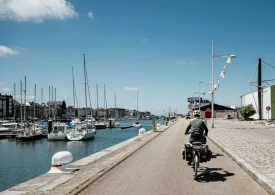 A velo autour du port de Fécamp