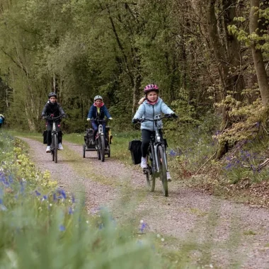 A vélo sur la véloscénie, voie verte