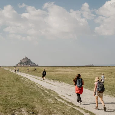 Arrivée au Mont de la rando pédestre sur le GR 223
