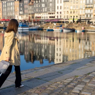 Arrivée vieux bassin Honfleur
