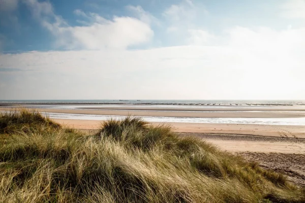 Vue sur Utah Beach dans la Manche