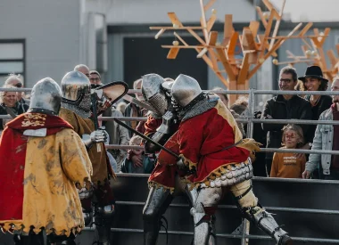 Ouvrir dans la galerie:  Animation médiévale au festival Fêno