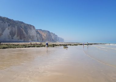 Sur la plage de Dieppe