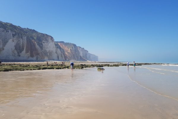 Sur la plage de Dieppe
