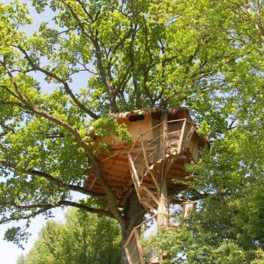 Cabane dans les arbres à la Grande Noë