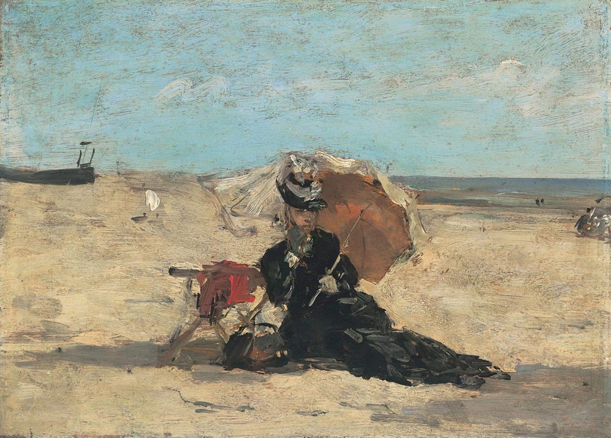 Femme à l'ombrelle par Eugène Boudin
