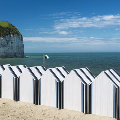 Cabines de plage en Normandie : nos coups de cœur