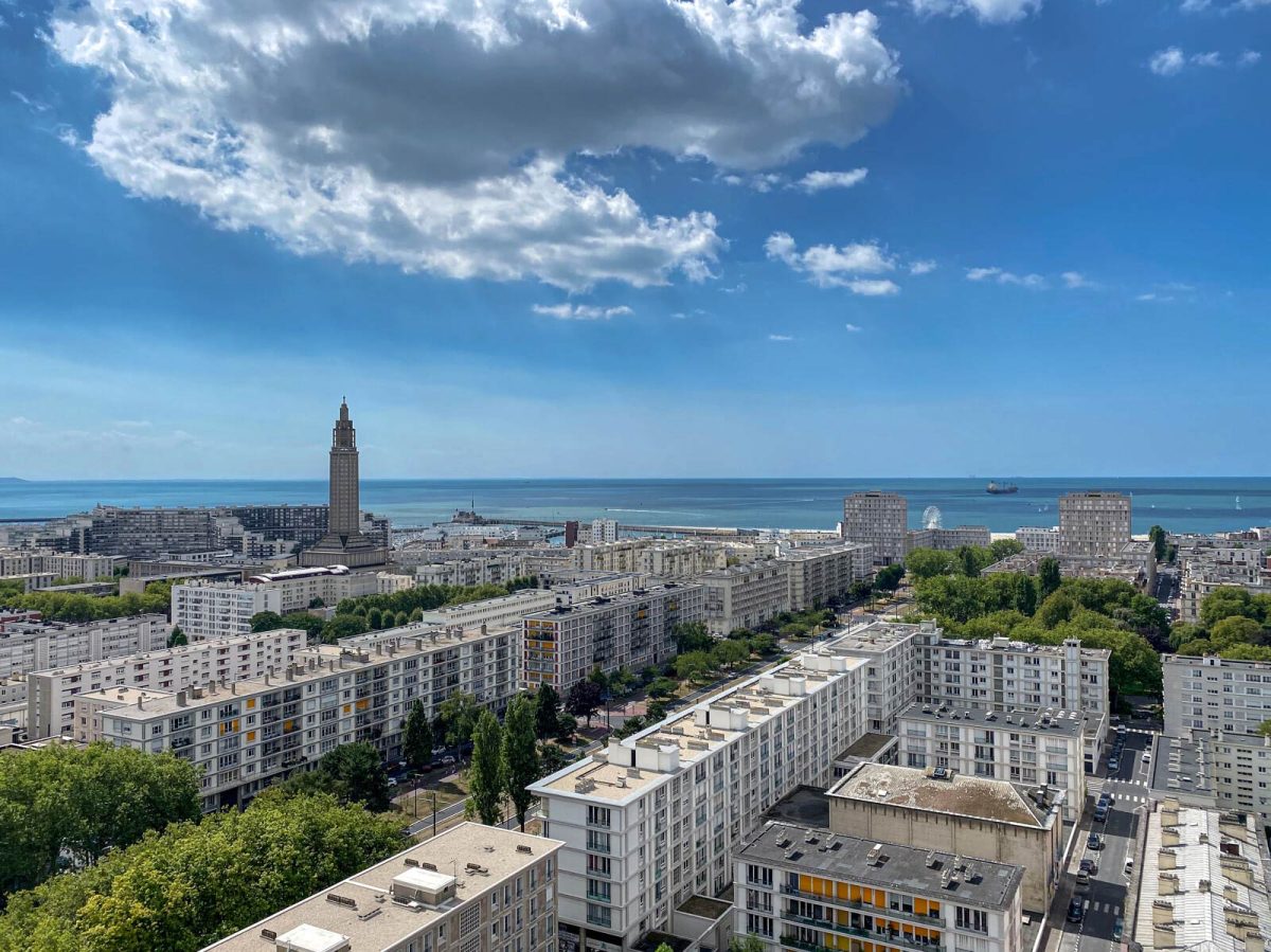 Panorama sur Le Havre depuis l'hôtel de ville