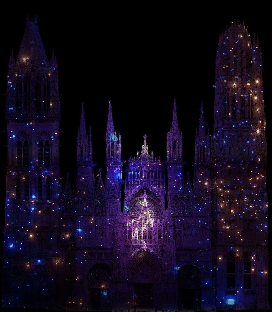 "Star and stone : a kind of love … some say. Cathédrale de Lumière" © Robert Wilson