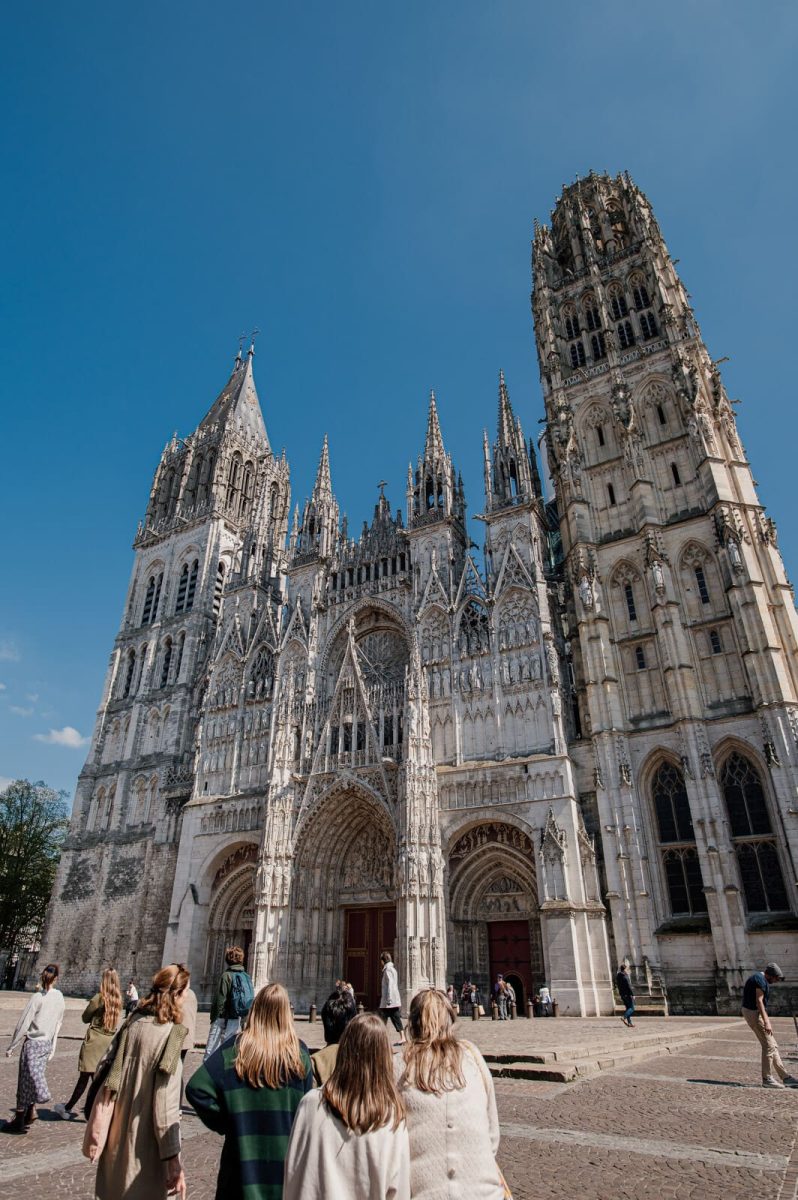 Vue de l'extérieur de la Cathédrale de Rouen 